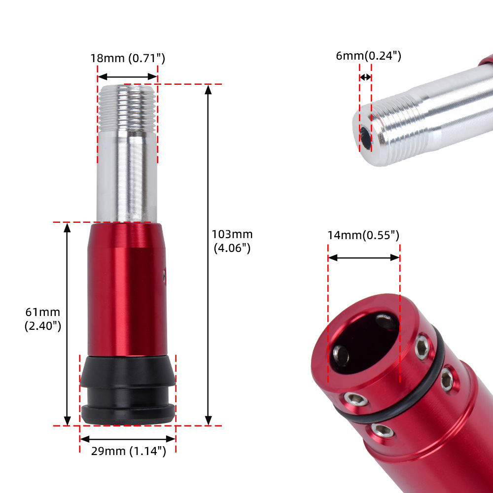 Knob Aluminum - محول مقبض ناقل الحركة من سبائك