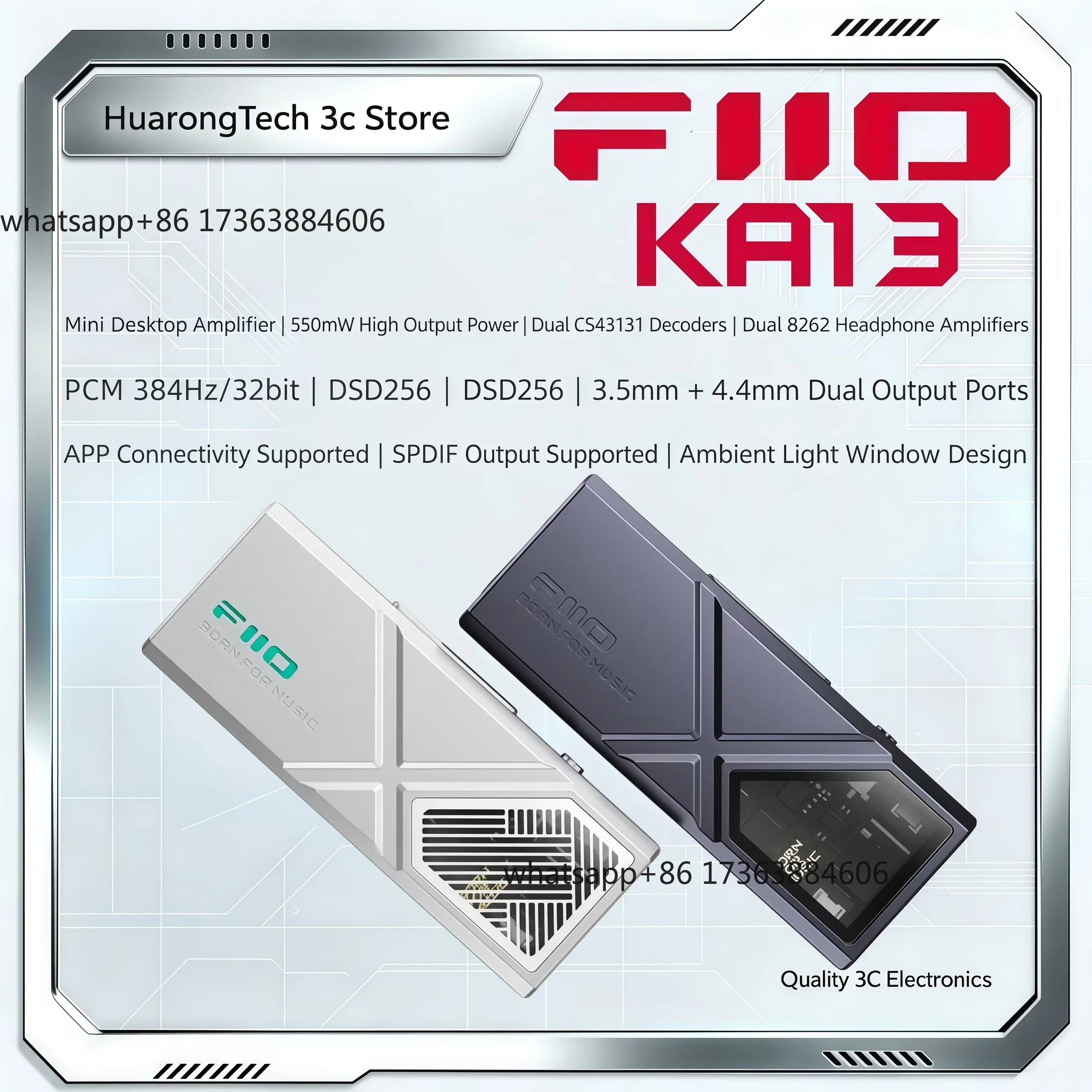Headphone Amplifier - KA13 مضخم صوت سماعات الرأس USB