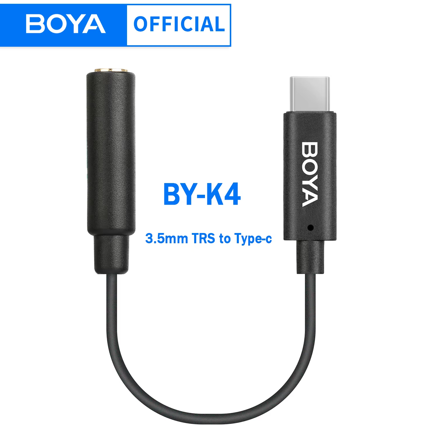 Trs Cable - BOYA BY-K4 3.5 ملم TRS (أنثى)