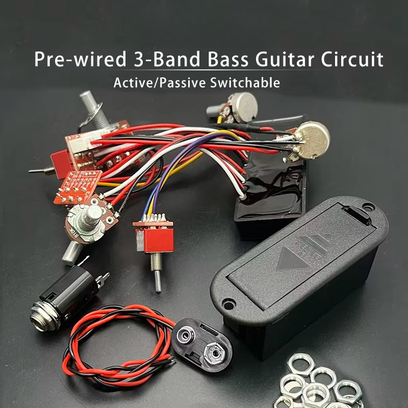 Passive Preamp - دائرة مضخم صوت جيتار باس ثلاثي