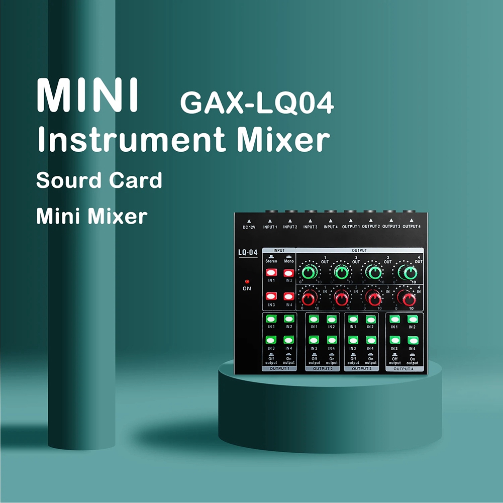 (MEOF) -LQ04 ميكسر صوتي رباعي  - مراجعة Headphone Amplifier وسعره