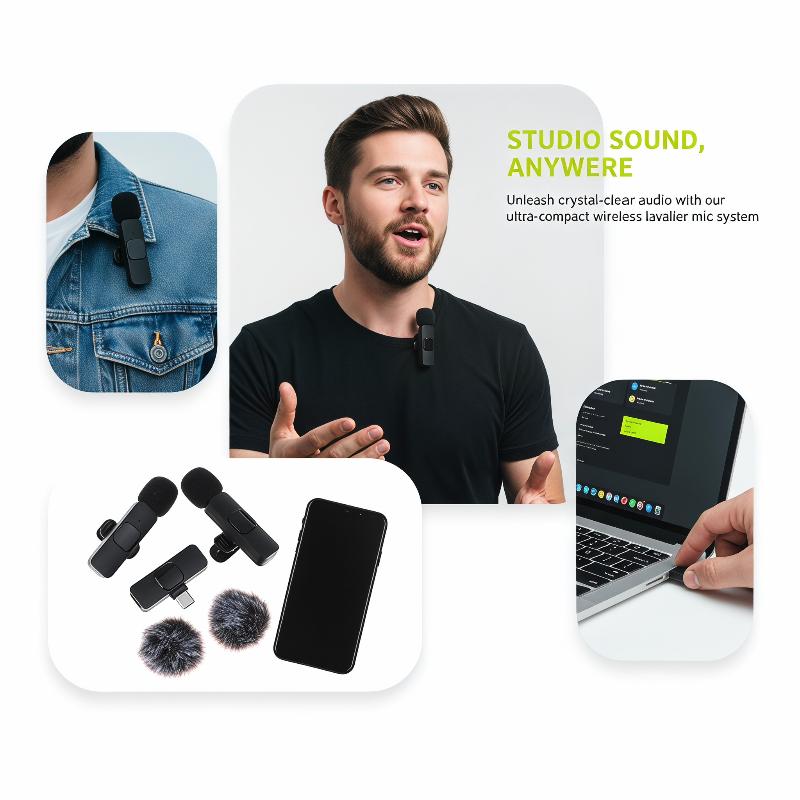 ميكروفون لاسلكي K9 صغير لتسجيل - مراجعة Microphone Capsule وسعره