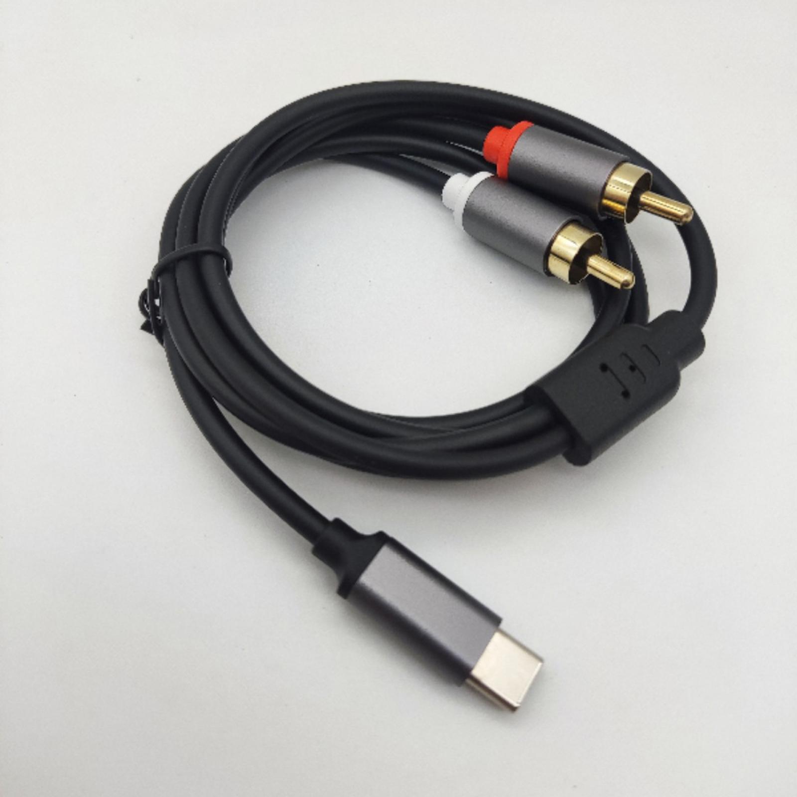 كابل صوت ستيريو من نوع USB-C إ - مراجعة Rca Cable وسعره