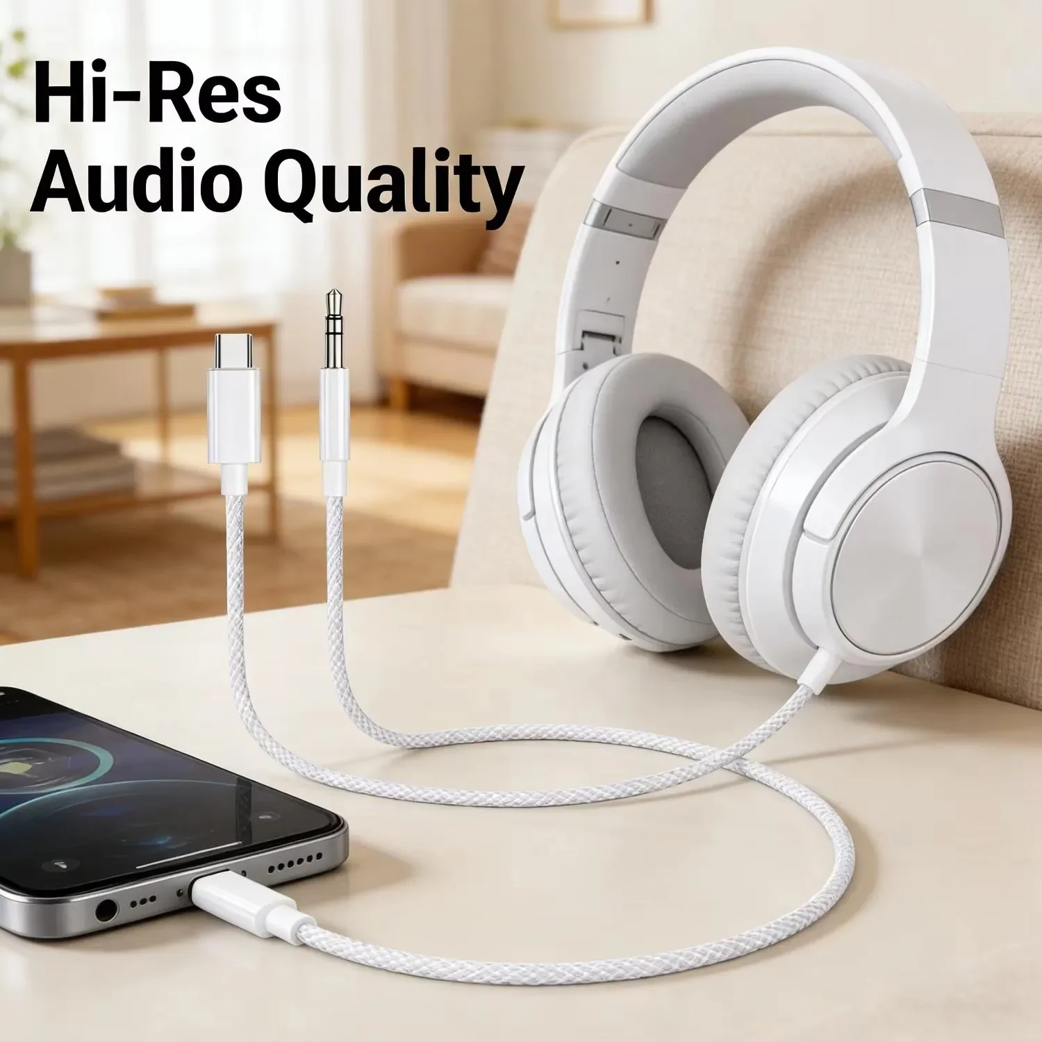 كابل صوت AUX من نوع USB-C إلى  - مراجعة Audio Jumper Wire وسعره