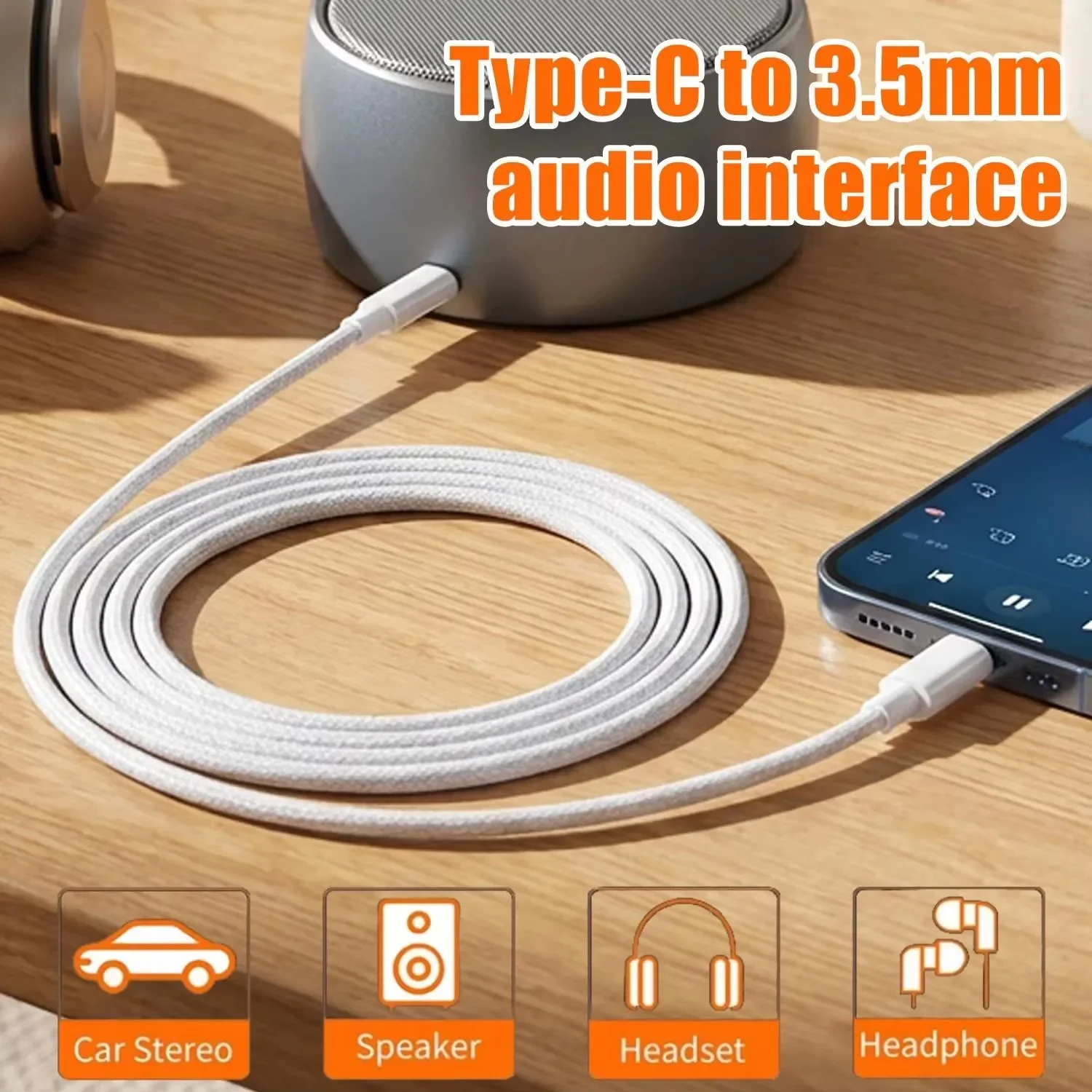 كابل صوت AUX من نوع USB-C إلى  - مراجعة Audio Jumper Wire وسعره