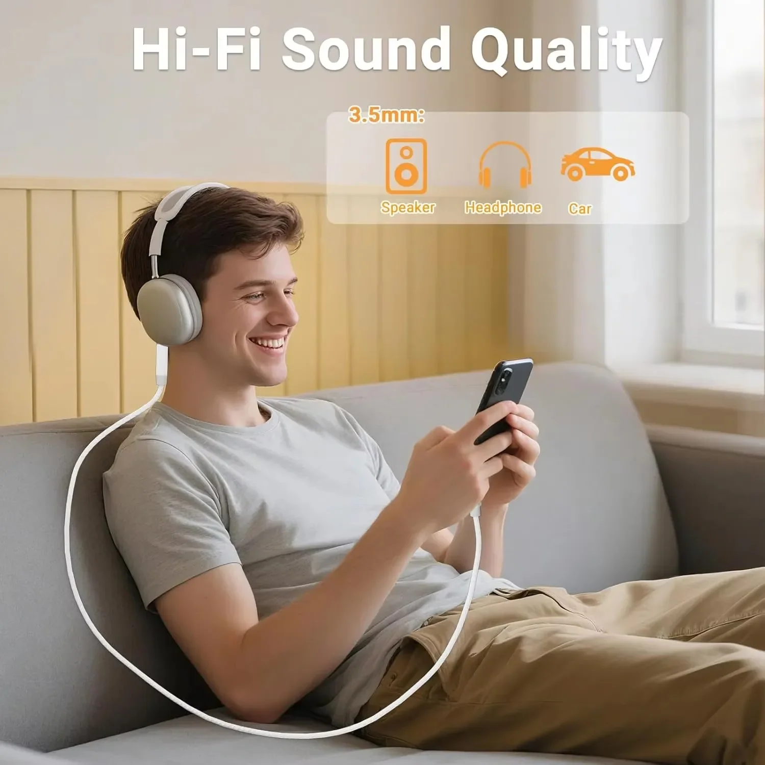 كابل صوت AUX من نوع USB-C إلى  - مراجعة Audio Jumper Wire وسعره